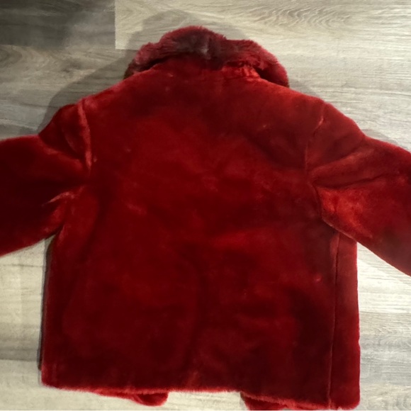 Faux Fur Red Teddy Jacket - Picture 11 of 11